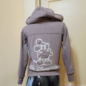 Disney Parks Mickey Mouse Faux Fur Lined Hoodie Women's S